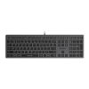 Obrázek A4tech Klávesnice FX60, Podsvícená bílá, USB, CZ, šedá
