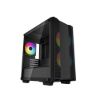 Obrázek DEEPCOOL Case CC360 ARGB, mATX, Průhledná bočnice, 3 x 120mm Fan, černá