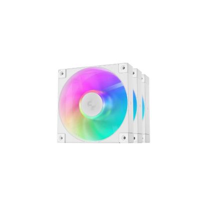 Obrázek DEEPCOOL Ventilátor FD12 ARGB WH 3v1, 3 x 120mm, ARGB, bílá