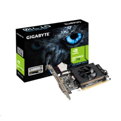 Obrázek GIGABYTE VGA NVIDIA GV- N710D3- 2GL 2.0, GT 710, 2 GB DDR3, 1xHDMI, 1xDVI, 1xVGA