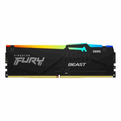 Obrázek KINGSTON DIMM DDR5 16 GB 5200MT/ s CL40 FURY Beast Černá RGB