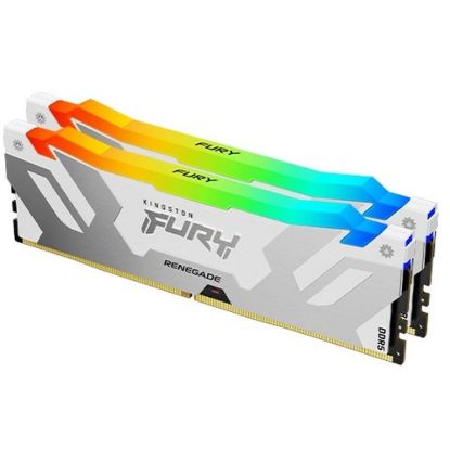 Obrázek KINGSTON DIMM DDR5 32 GB (Kit of 2) 6400MT/ s CL32 FURY Renegade Bílá RGB XMP