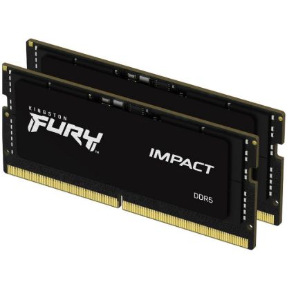 Obrázek KINGSTON SODIMM DDR5 32 GB (Kit of 2) 6000MT/ s CL38 FURY Impact XMP
