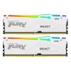 Obrázek KINGSTON DIMM DDR5 32 GB (Kit of 2) 6000MT/ s CL30 Non- ECC FURY Beast RGB EXPO, Bílá