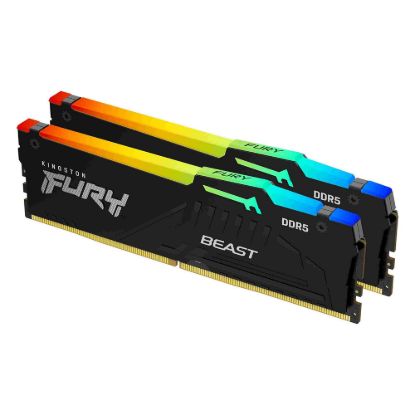 Obrázek KINGSTON DIMM DDR5 64 GB (Kit of 2) 5200MT/ s CL40 FURY Beast RGB