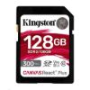 Obrázek Kingston SDXC karta 128 GB Canvas React Plus SDXC UHS- II 300R/ 260 W U3 V90 for Full HD/ 4K/ 8K