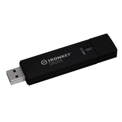 Obrázek Kingston Flash Disk IronKey 64 GB D300S, USB 3.2 Gen 1
