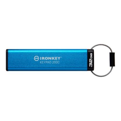 Obrázek Kingston Flash Disk IronKey 32 GB USB- C IronKey Keypad 200C, FIPS 140- 3 Lvl 3 (Pending) AES- 256