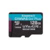 Obrázek Kingston MicroSDXC karta 128 GB Canvas Go! Plus, R: 200/ W: 160MB/ s, Class 10, UHS- I, U3, V30, A2 + Adaptér