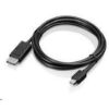 Obrázek LENOVO adaptér Mini- DisplayPort to DisplayPort Monitor Cable - přenos signálu přes miniDP na DisplayPort