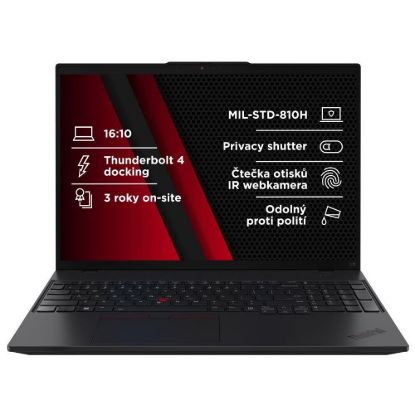 Obrázek LENOVO NTB ThinkPad L16 AMD G2 - Ryzen5 PRO 215, 16" WUXGA, 16 GB, 512SSD, 5MP+IRcam, W11P
