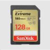 Obrázek SanDisk SDXC karta 128 GB Extreme (180 MB/ s Class 10, UHS- I U3 V30)