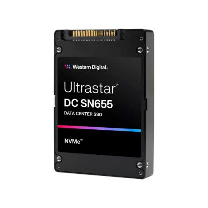 Obrázek WD Enterprise SSD 3.84 TB Ultrastar DC SN655, PCIe Gen4, (R: 6800, W: 2600MB/ s), RI- 1DW/ D BICS5 ISE