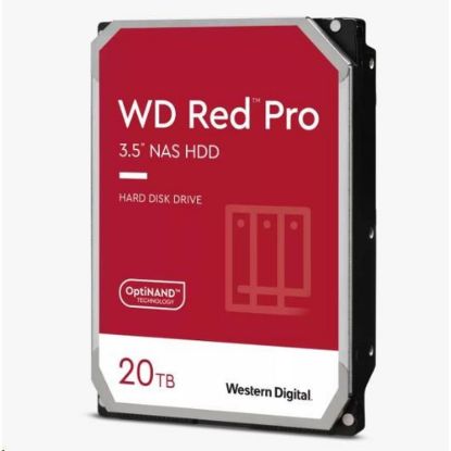 Obrázek WD RED Pro NAS WD202KFGX 20 TB, SATA III 3.5", 512MB 7200RPM, 285MB/ s, CMR