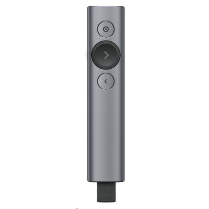 Obrázek Logitech prezentér Spotlight Plus, Bezdrátový, Bluetooth, tmavě šedá