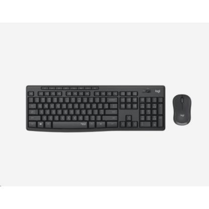 Obrázek Logitech Silent Wireless Combo MK295, bezdrátová klávesnice + myš, 2.4 GHz, CZ/ SK, Graphite