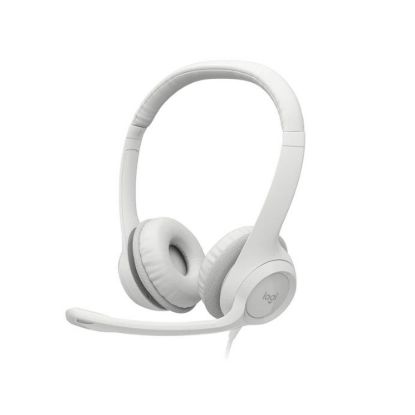 Obrázek Logitech Headset H390, drátový, USB, bílá