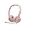 Obrázek Logitech Headset H390, drátový, USB, růžová
