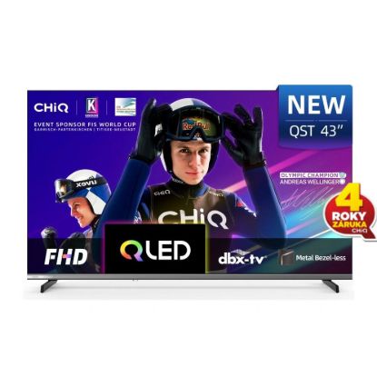 Obrázek CHiQ L43QST TV 43", FHD, QLED, ultratenká, Android14, Dolby Audio, Frameless