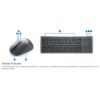 Obrázek DELL Multi- Device Wireless Keyboard and Mouse - KM7120 W - US International (QWERTY)