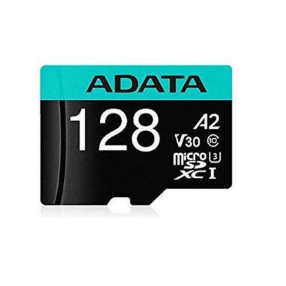 Obrázek ADATA MicroSDXC karta 128 GB Premier Pro UHS- I V30S (R: 100/ W: 80 MB/ s) + SD adaptér