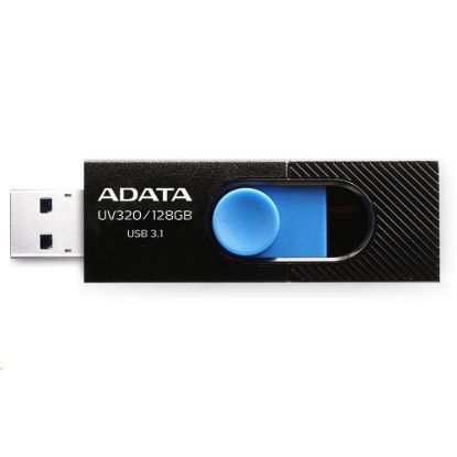Obrázek ADATA Flash Disk 128 GB UV320, USB 3.1 Dash Drive, černá/ modrá