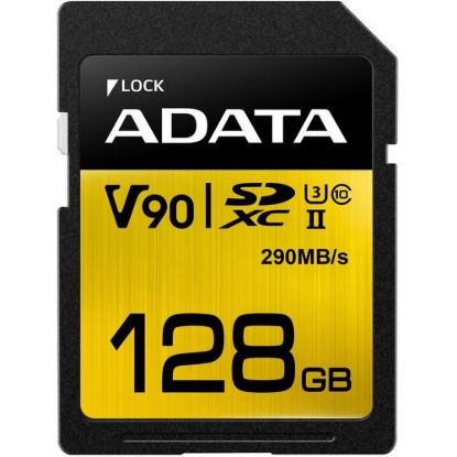 Obrázek ADATA SDXC karta 128 GB UHS- II U3 Class 10, Premier One (R: 290MB / W: 260MB)