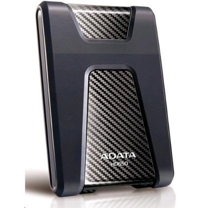 Obrázek ADATA Externí HDD 4 TB 2, 5" USB 3.1 DashDrive Durable HD650, černý (gumový, nárazu odolný)