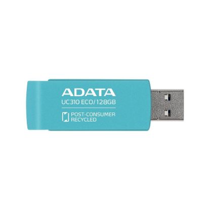 Obrázek ADATA Flash Disk 128 GB UC310E ECO, USB 3.2 , modrá