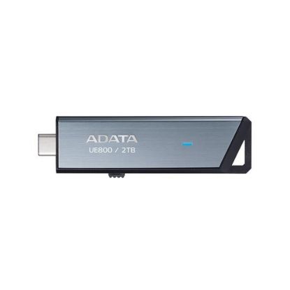 Obrázek ADATA Flash Disk 2 TB UE800, USB- C 3.2, R: 1000/ W: 1000MB/ s, stříbrná