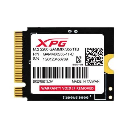 Obrázek ADATA SSD 1 TB XPG GAMMIX S55, PCIe Gen4 x 4, M.2 2230, (R: 5000/ W: 3700MB/ s)
