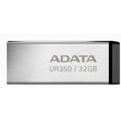 Obrázek ADATA Flash Disk 32 GB UR350, USB 3.2 Dash Drive, kov černá