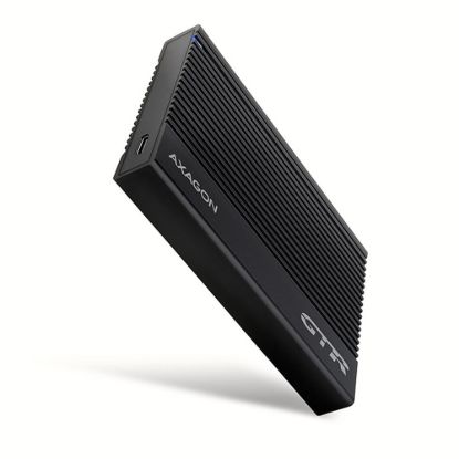 Obrázek AXAGON EE25- GTR, USB- C 10Gbps - SATA 6G 2.5" RIBBED box, černý