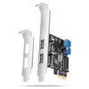 Obrázek AXAGON PCEU- 232RS, PCIe řadič, 2+2x USB 5Gbps port, SATA napájení, Renesas PD720201, SP & LP