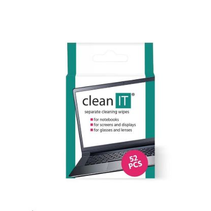 Obrázek CLEAN IT Čistící ubrousky mokré kusové 52 ks