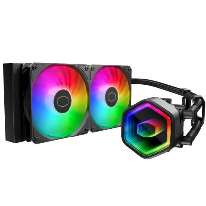 Obrázek Cooler Master vodní chladič MasterLiquid 240 Core II, 2 x 120mm, LGA1851, AM5, černá