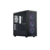 Obrázek Cooler Master case Elite 502, Průhledná bočnice, ATX, 3x 120mm ARGB Fan, černá