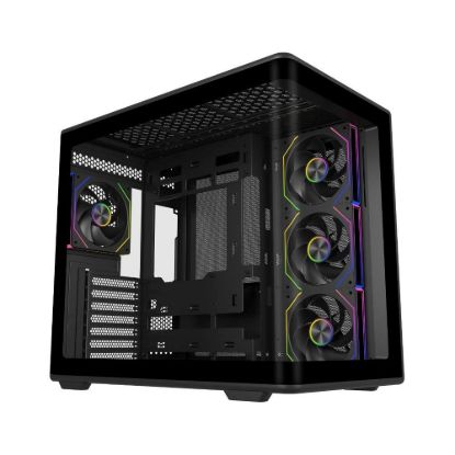 Obrázek Cooler Master case Elite 600, ATX, Průhledná bočnice, 4x 120mm Fan, Černá