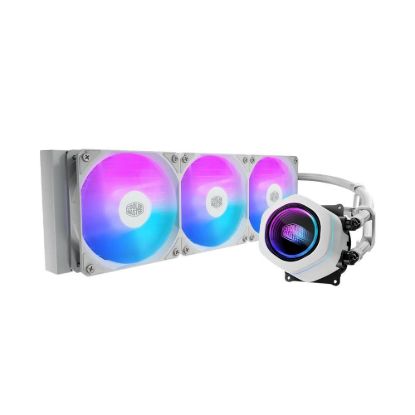 Obrázek Cooler Master vodní chladič MasterLiquid Core Nex 360, 3 x 120mm, LGA1851, AM5, bílá