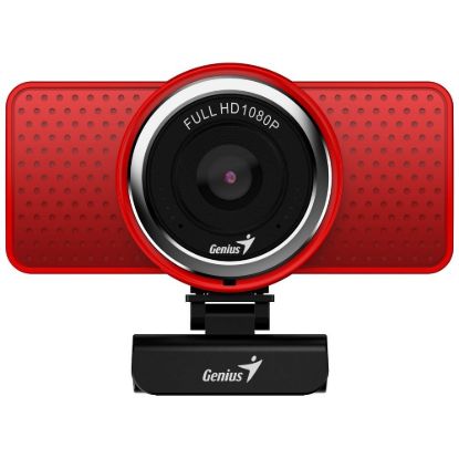 Obrázek GENIUS webkamera ECam 8000/ červená/ Full HD 1080P/ USB2.0/ mikrofon