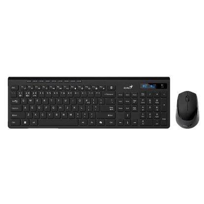 Obrázek GENIUS set klávesnice + myš SlimStar 8230, Bezdrátový set, CZ+SK, černá