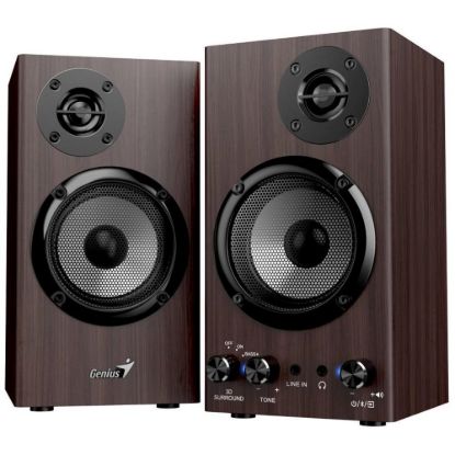 Obrázek GENIUS Reproduktor SP- HF520BT, BT, 3.5mm jack, 20 W, tmavé dřevo