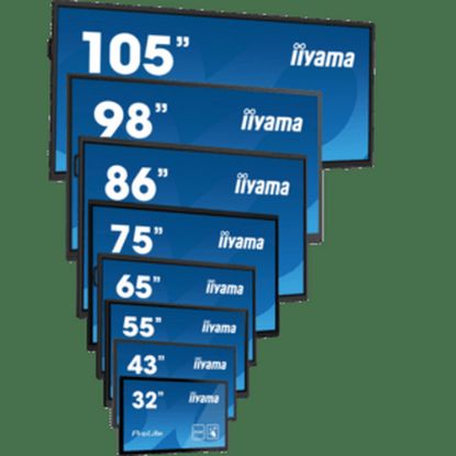 Obrázek iiyama ProLite TF6539AS- B1AG, 24/ 7, 164cm (64, 6''), Projected Capacitive, 4K, USB, RS232, Ethernet, Android, kit…