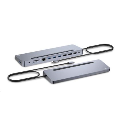Obrázek i- tec USB- C Metal Ergonomic 4K 3x Display Docking Station, PD 100 W + i- tec Universal Charger 100 W (bundle)