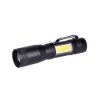 Obrázek Solight LED kovová svítilna, 150 +60lm, 3 W + COB, AA, černá