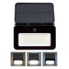 Obrázek Solight LED solární reflektor se senzorem, 6 W, 660lm, 3CCT, Li- Ion, černá