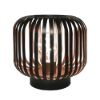 Obrázek Solight kovová oválná lucerna se žárovkou s micro LED, teplá bílá, měděná, 3xAA, 18cm