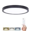 Obrázek Solight LED osvětlení s dálkovým ovladačem Estela Black, 60 W, 4500lm, 50cm, změna chromatičnosti, stmívatelné