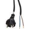 Obrázek Solight flexo šňůra, 2x 1, 5mm2, gumová, černá, 5m