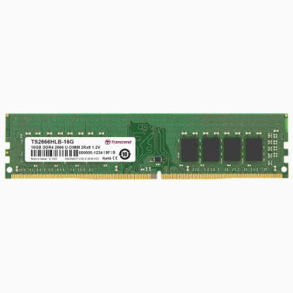 Obrázek TRANSCEND DIMM DDR4 16 GB 2666MHz 2Rx8 1Gx8 CL19 1.2V